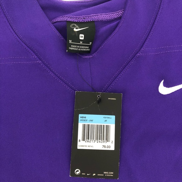 NEW! NIKE VAPOR PRO FOOTBALL JERSEY - Purple/White - Medium - Picture 3 of 4